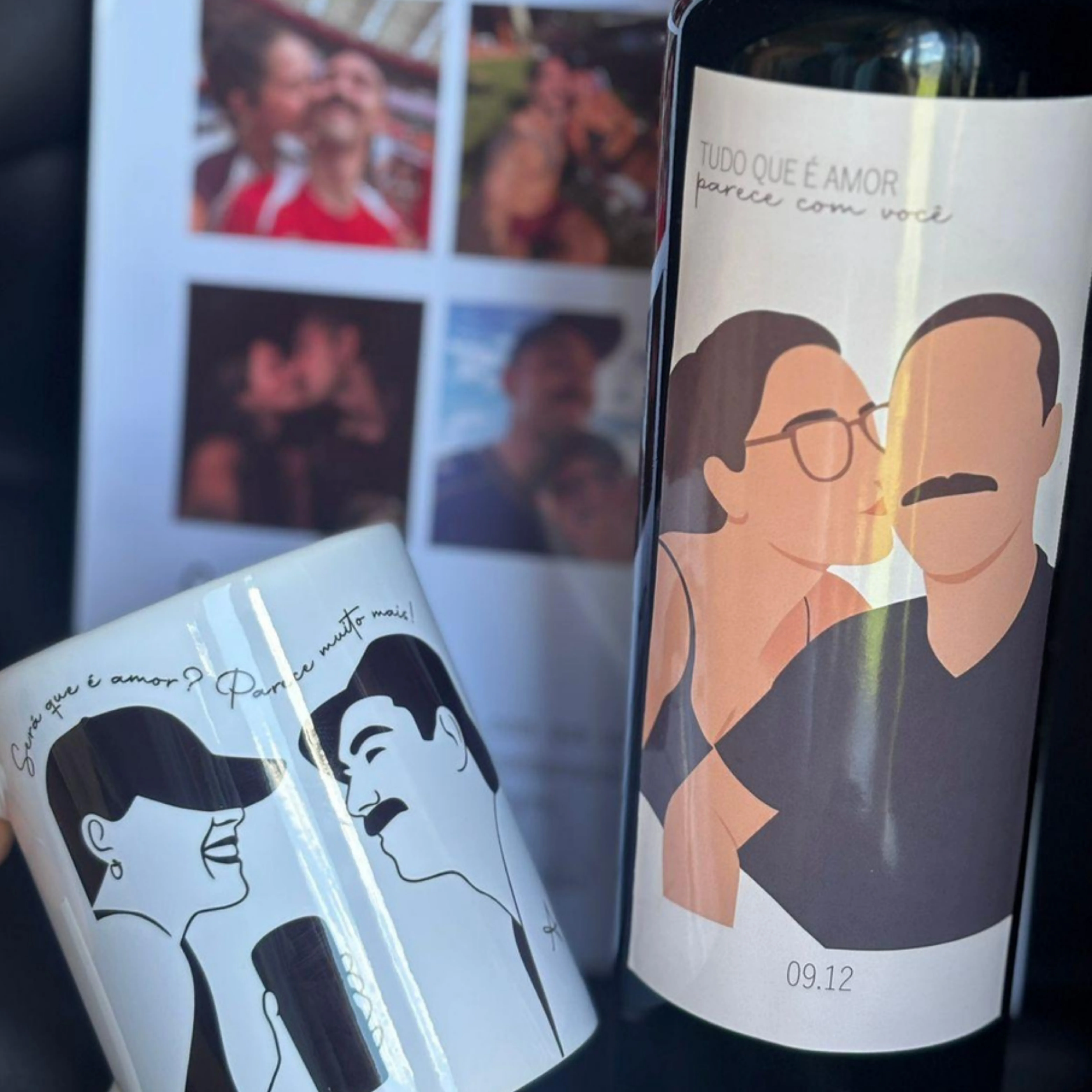 Vinho com rótulo personalizado